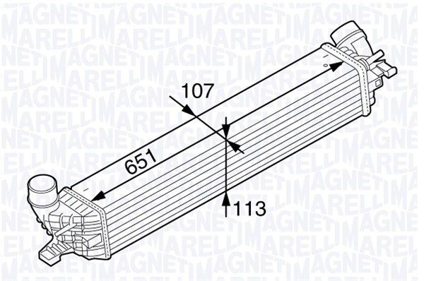 MAGNETI MARELLI Välijäähdytin 351319202640